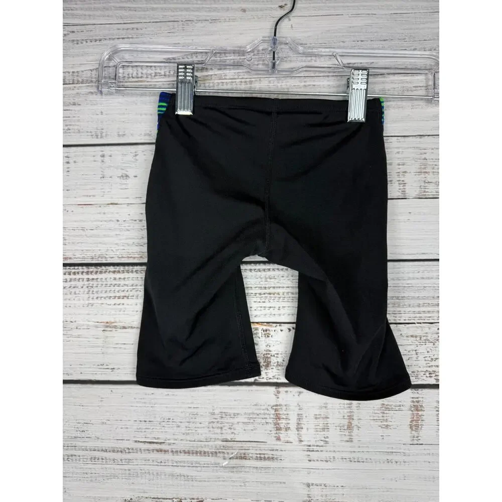 Dolfin Little Boys Swim Jammers Black Blue Side Size 22 Athletic Stretch Trunks